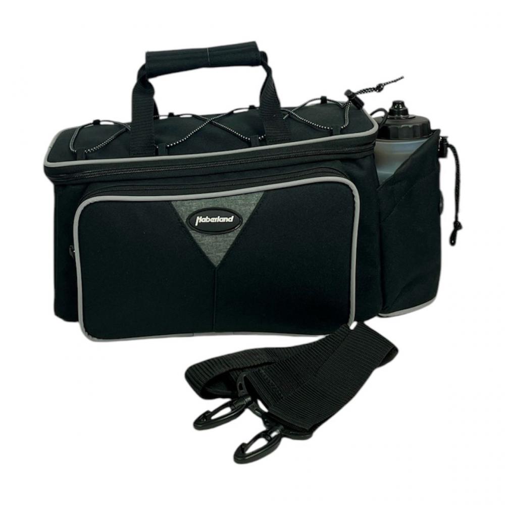 Haberland Gepäckträgeraufsatztasche Flexibag schwarz - flexible Transportlösung für den Alltag