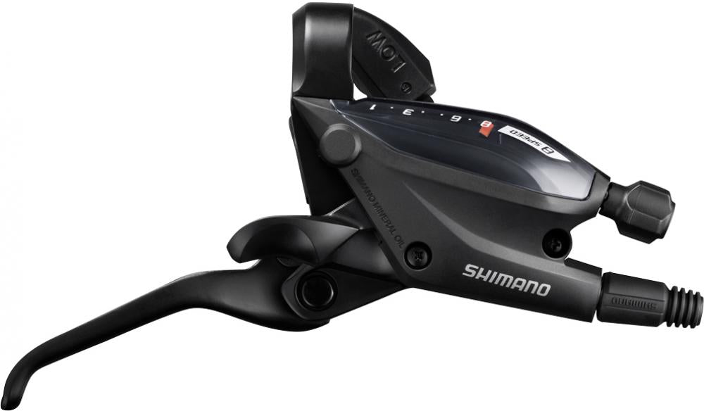 SHIMANO Schalt-/Bremshebel ST-EF505 8-fach Rechts 3 Finger - 8-fach, Schwarz