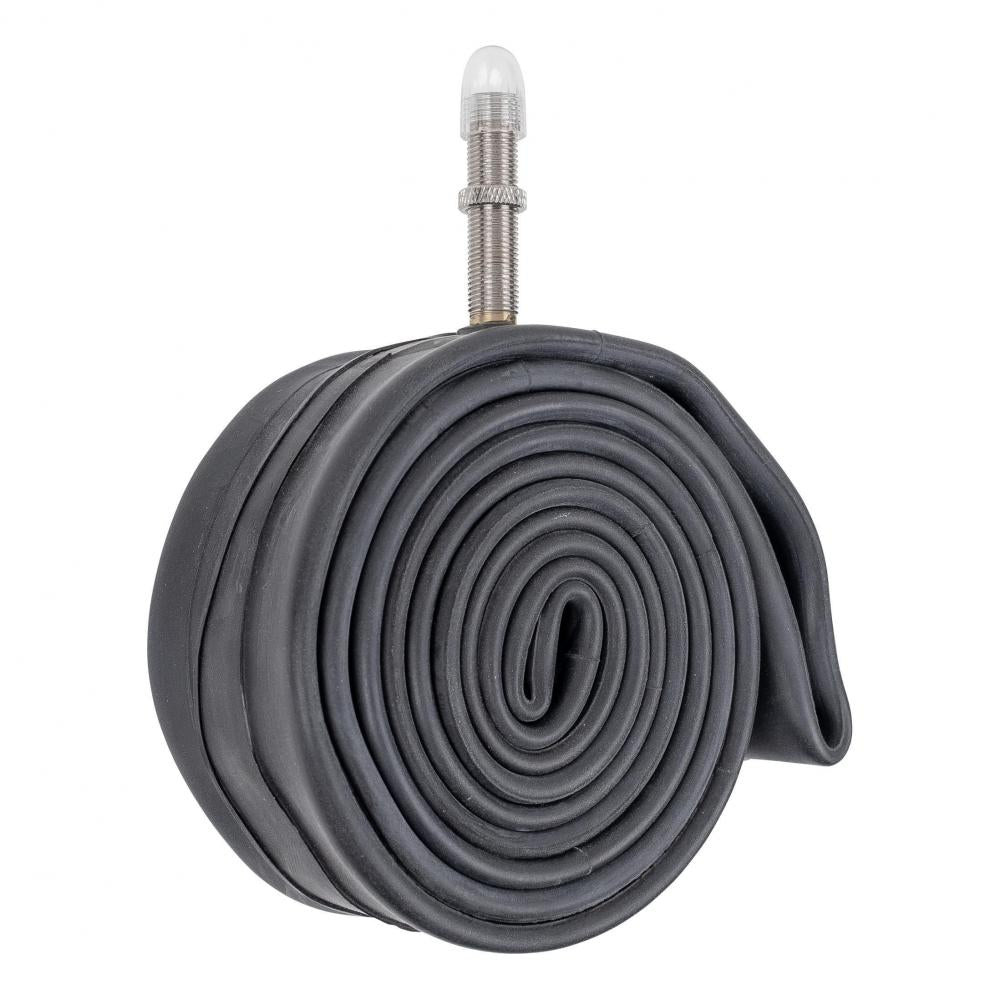 Gerollter schwarzer Schwalbe AV7 Air Plus Fahrradschlauch, extra pannensicher für E-Bikes, 40/62-406.