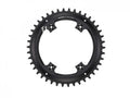 Schwarzes SRAM X-Sync Road asymmetrisches 42T Kettenblatt für präzise Apex 1 Schaltperformance.