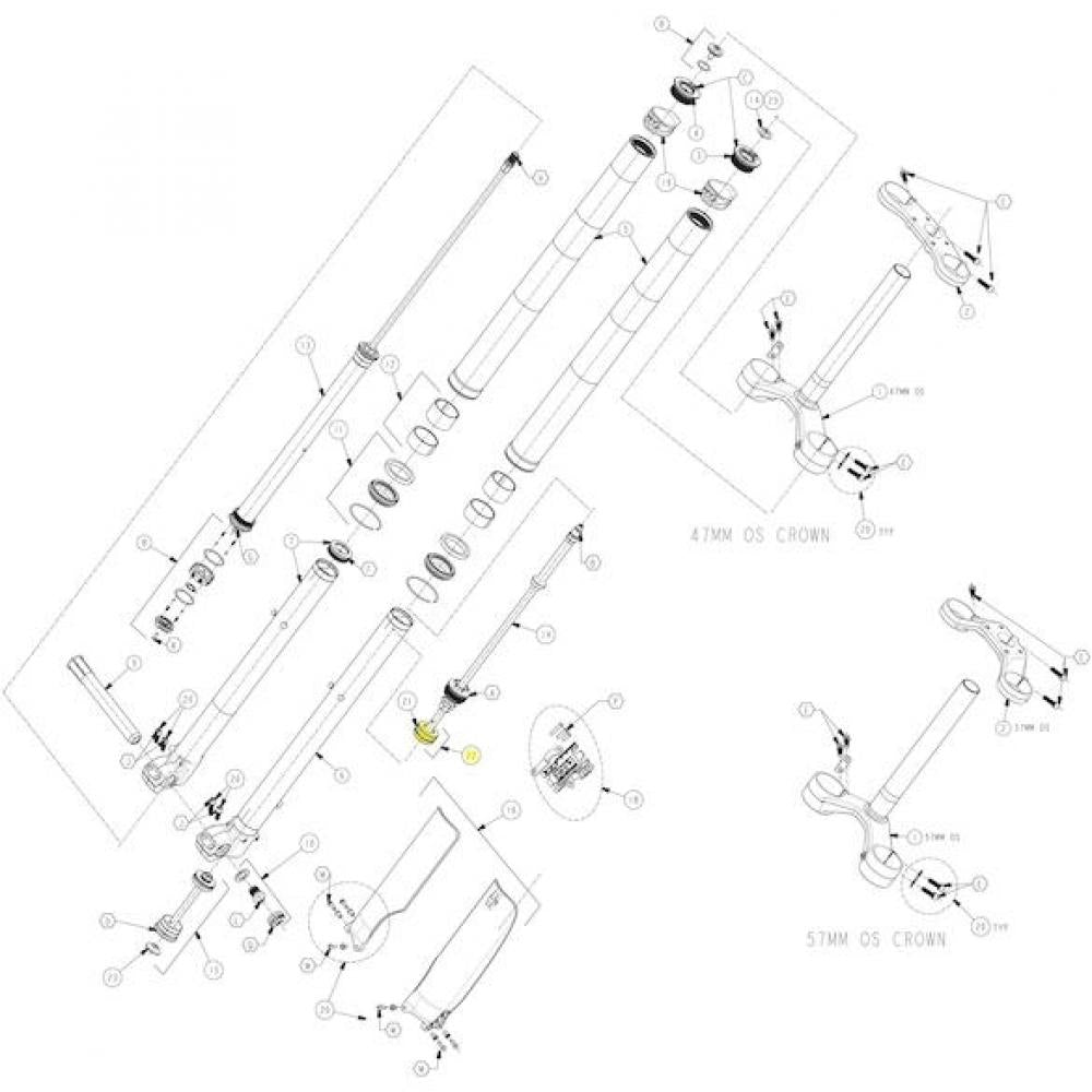 Manitou Luftkolben Air Spring für Dorado 27,5/29 Zoll - präzises Fahrwerks-Upgrade