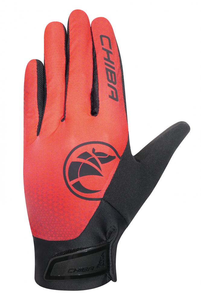 CHIBA BioXCell Touring - Radhandschuhe kurz, rot, Größe L, Gelpolster, Touchfunktion