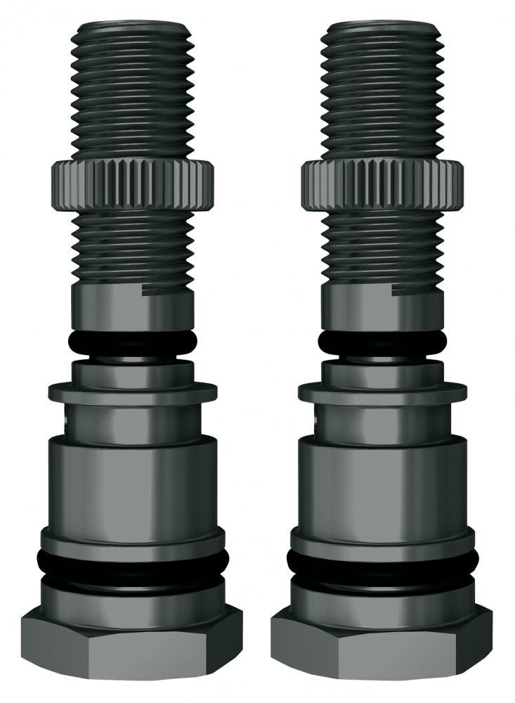 SKS AIRSPY Adapter Set AV für Auto- und Dunlopventile, 2 Stück, kompatibel mit SKS AIRSPY Reifendrucksensor.
