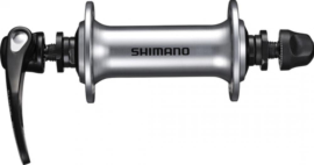 SHIMANO Vorderradnabe HB-RS400 36 Loch Schnellspanner - 100 mm, Silber