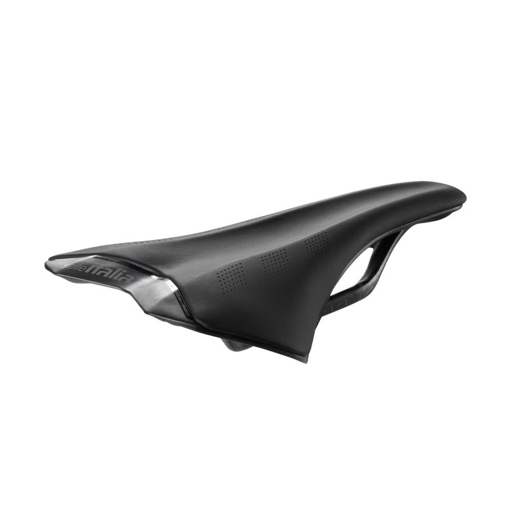 Selle Italia SLR Carbon Fill Rennsattel L1 - Superleichtes Carbon-Gestell Ø 7×9 mm, Carbon/Nylon-Schale, 145×242 mm, handgefertigte Polsterung, neutrale Form