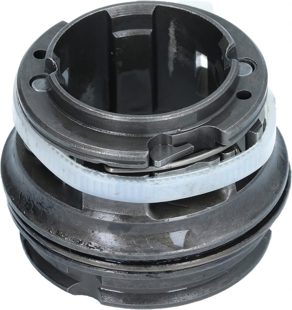 Shimano Antrieber Nexus 3F Antriebseinheit für 3-Gang Naben, Metallbauteil mit weißem Kunststoffring.