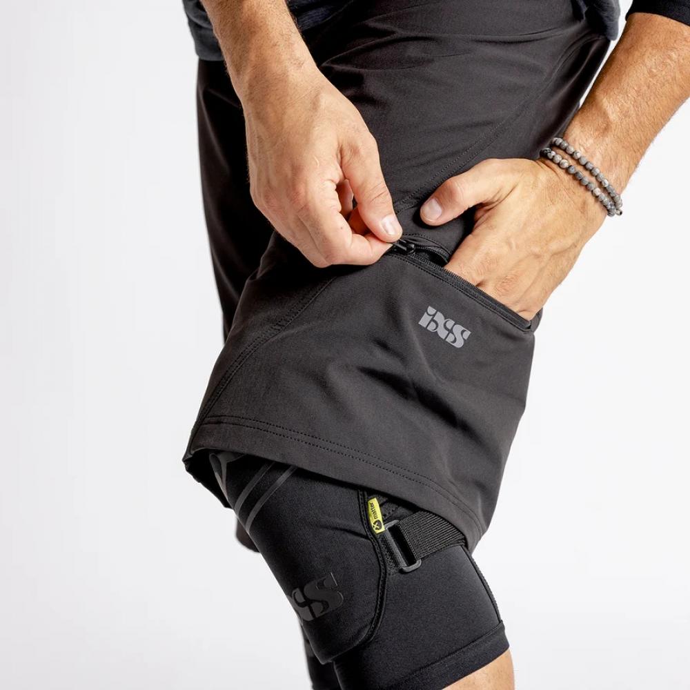 IXS Sports Division iXS Carve Evo Shorts XL black - robuste Bike-Shorts mit X-Stretch
