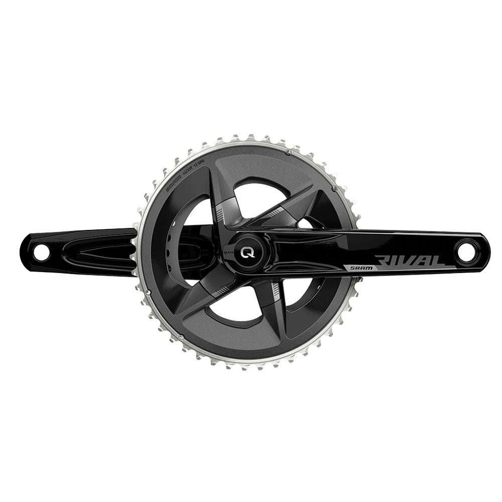 SRAM Rival AXS Powermeter Kurbel 2-fach 33/46 Z, 175 mm, DUB - präzise Leistungsmessung