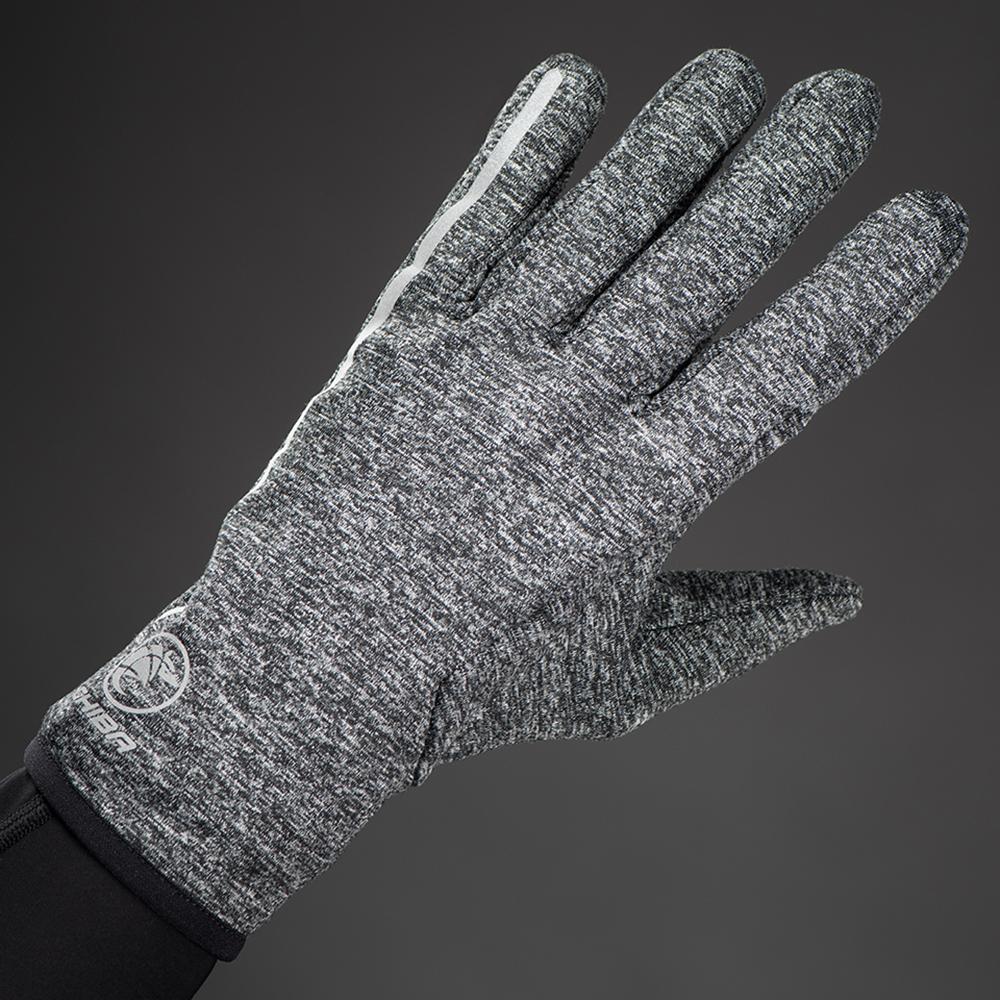 CHIBA New York Marathon - Thermostretch Radhandschuhe dunkelgrau, M, Touchfunktion