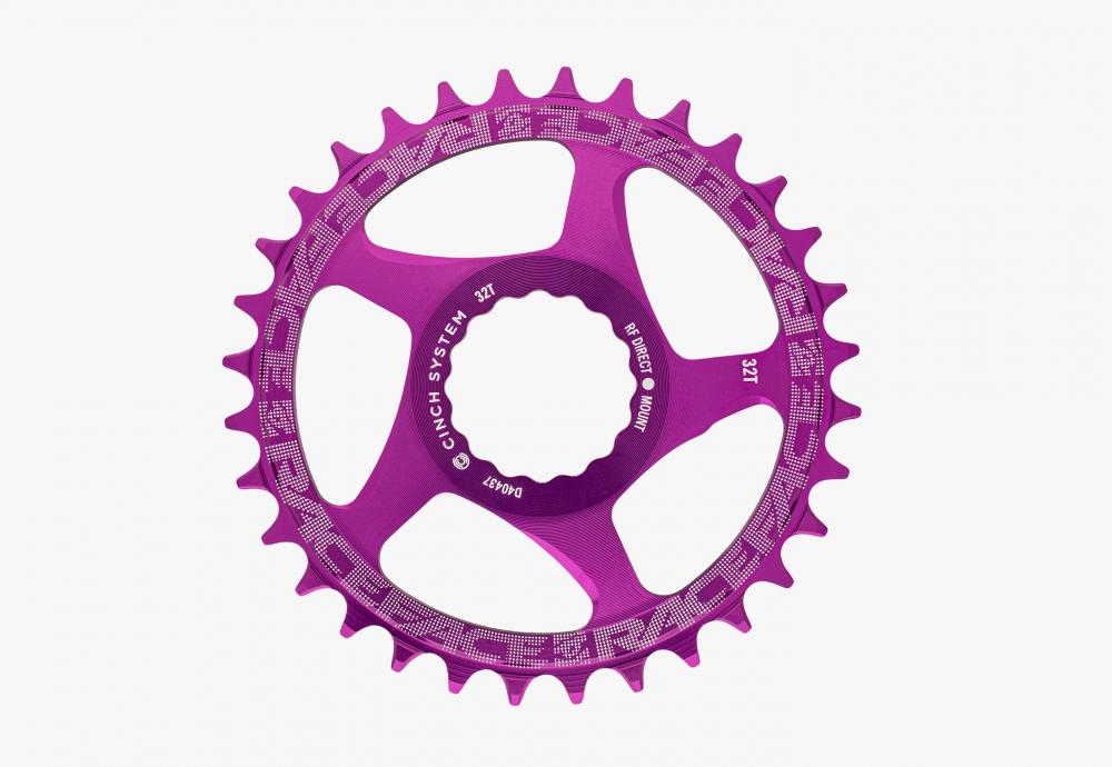 Race Face Cinch Direct Mount Kettenblatt, 52mm, 36 Z., lila - präziser Antrieb für moderne MTB-Setups