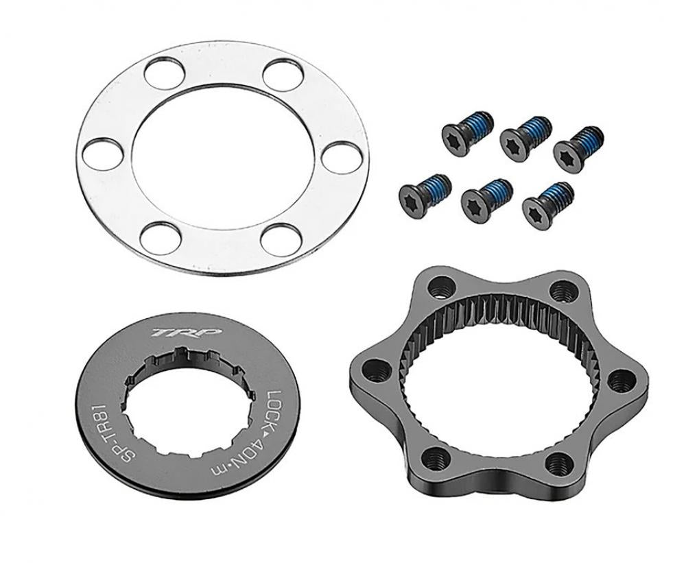 TRP Adapter Centerlock auf 6-Loch - TRPnCL86 für 15-20 mm AchsennFarbe: Schwarz VE: 1 St.