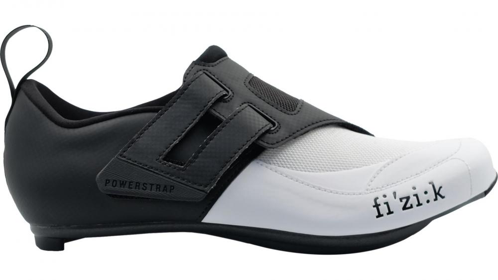 FIZIK Triathlonschuh Transiro Powerstrap R4 schwarz/weiß Gr. 46