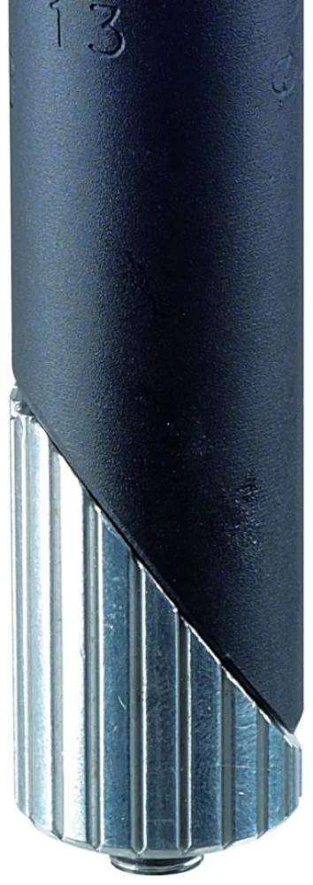 Deda SPADA A-Head Adapter, schwarz-silberner Quill-zu-Ahead Konverter für Gewindegabeln.