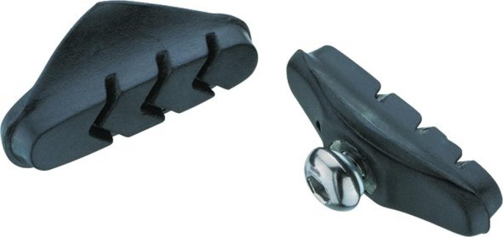 Jagwire Bremsschuhe Road Basic Werkstattverpackung Standardlänge Schwarz - zuverlässige Allwetter-Bremsleistung