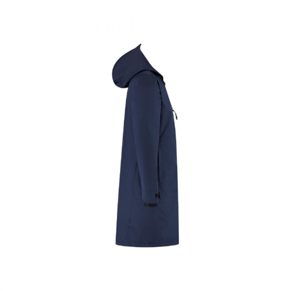 BBB Regenjacke Rainshield Parka XXXL dunkelblau, wasserdicht, atmungsaktiv, winddicht, lange Passform für maximalen Schutz beim Radfahren