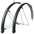 SKS Bluemels Stripes Schutzblechset 28\" 45mm schwarz matt robustes, korrosionsgeschütztes Design mit ASR-Sicherheitssystem für optimalen Spritzwasserschutz
