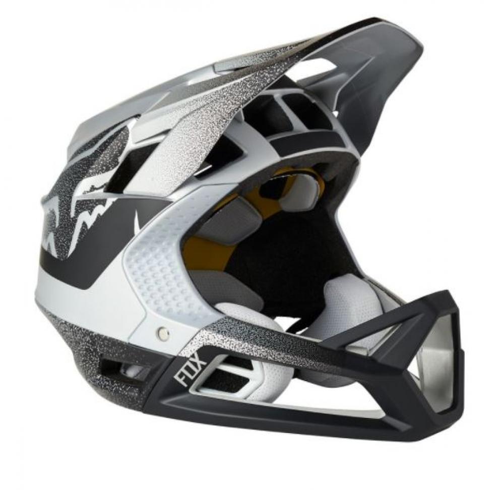 FOX Helm PROFRAME VAPOR CE Full Face Schutz Helm silver black M