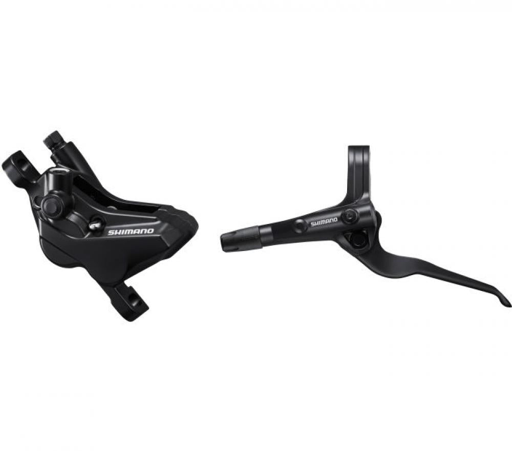 Shimano Scheibenbremse MT402-3/MT420 schwarz, links/rechts, starke 4-Kolben-Bremsleistung.