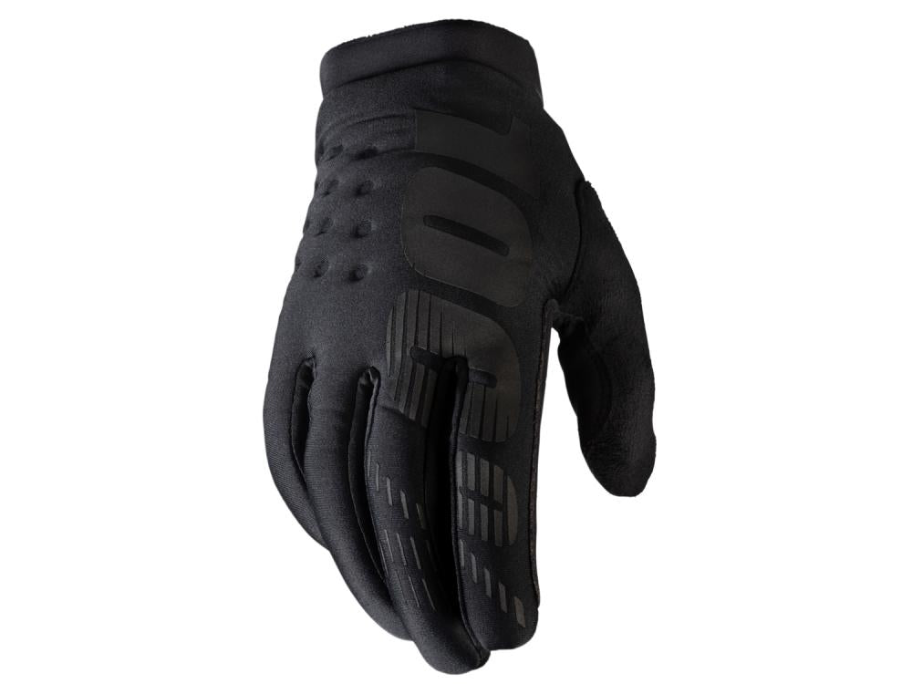 100% Brisker Youth Cold Weather Gloves L black - warme MTB-Handschuhe für Kinder