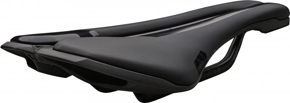 PRO Fahrradsattel Stealth Team 142 mm Schwarz - aerodynamischer Rennradsattel mit Carbon-Gestell