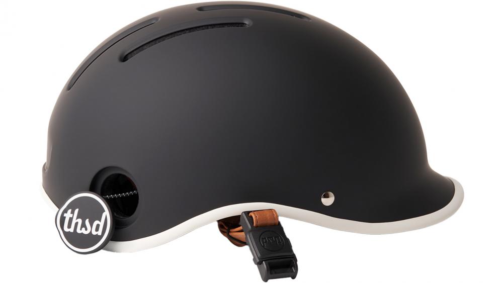 Thousand Heritage 2.0 Fahrradhelm Carbon Black M 57-59 cm - leichter Retro City-Helm mit Magnetverschluss, Belüftung