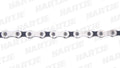 KMC Kette X11 1/2 X 11/128 Zoll 118GL SI/SW