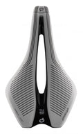 Prologo Dimension AGX Fahrradsattel hellgrau mit PAS System und Slide Control, von oben gesehen.