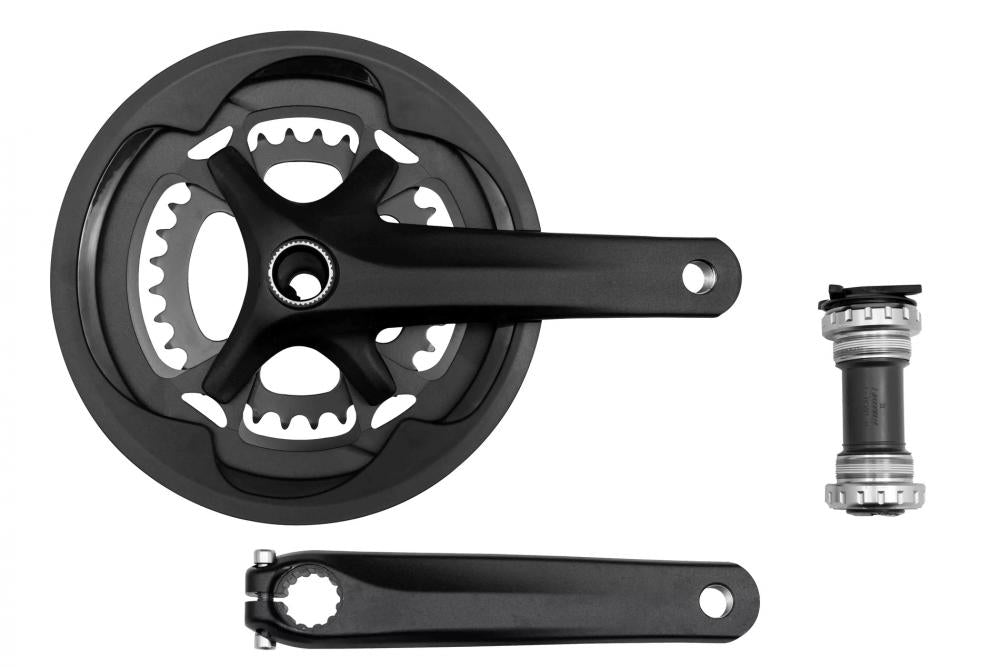 SUB-COMPACT Rennrad Kurbelsatz 165mm 2x11-fach 48/32T - Alloy Kurbelgarnitur mit Innenlager - CRANKSET