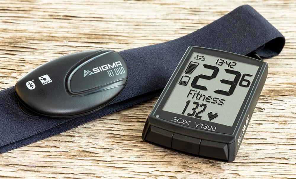 Sigma EOX VIEW 1300 E-Bike-Computer Schwarz - Kabelloses Display mit Komoot-Navigation