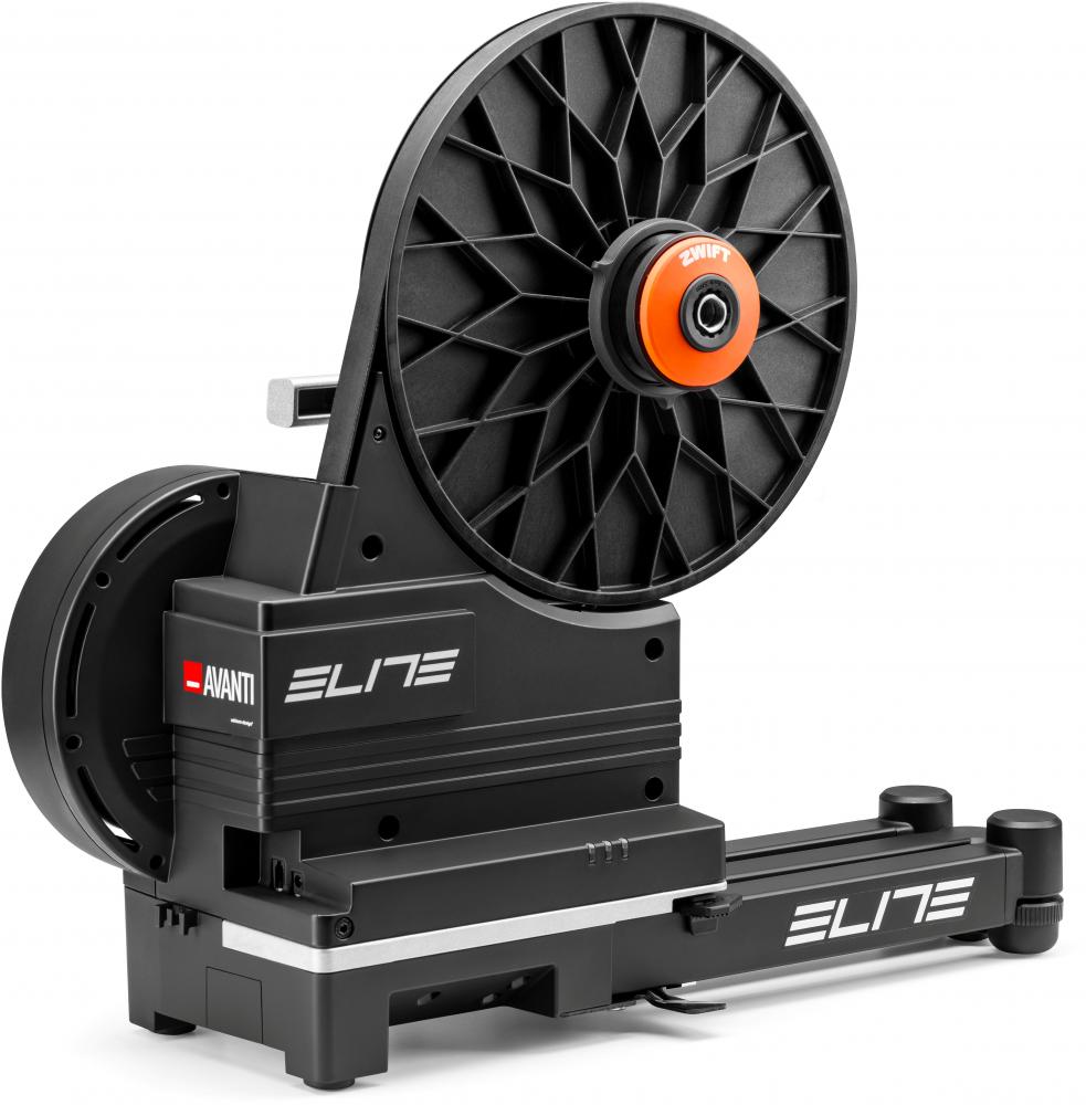 ELITE Rollentrainer Avanti W/Zwift Cog und Click - Direktantrieb Heimtrainer - zeitgemäße Lösung