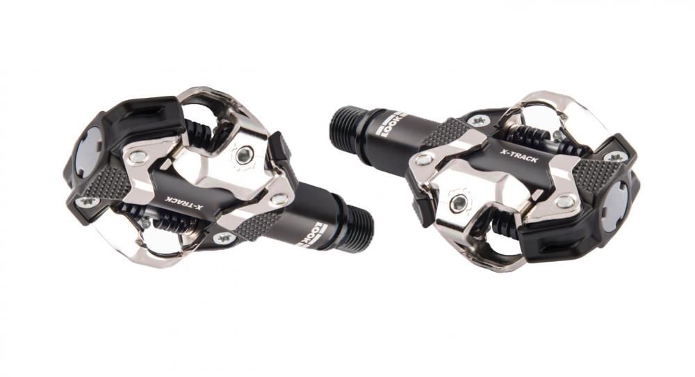LOOK X-Track MTB Klickpedal dark grey - 350 mm² Kontaktfläche, 6-14 Nm Auslösehärte, Aluminiumkörper, SPD kompatibel