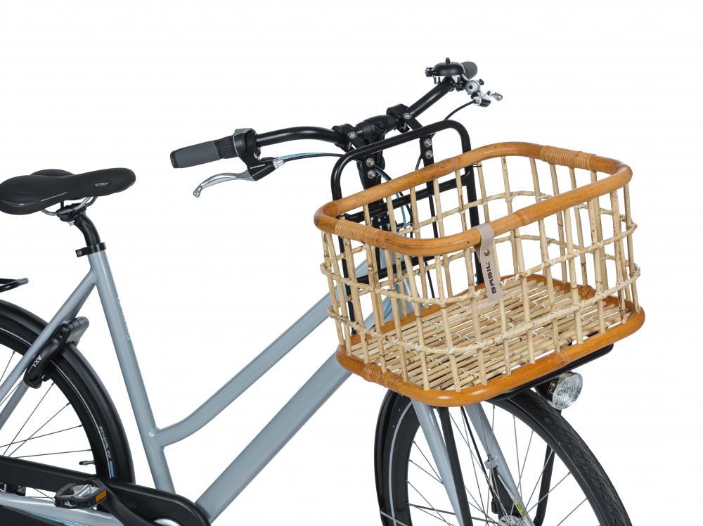 Basil Green Life Rattan L Fahrradkorb 30 Liter natur