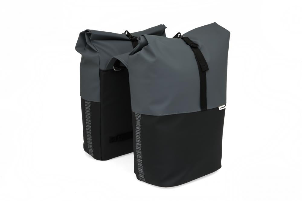 New Looxs Tasche Nyborg Double Double-Packtasche Grey/Black - viel Stauraum für Alltag und Tour