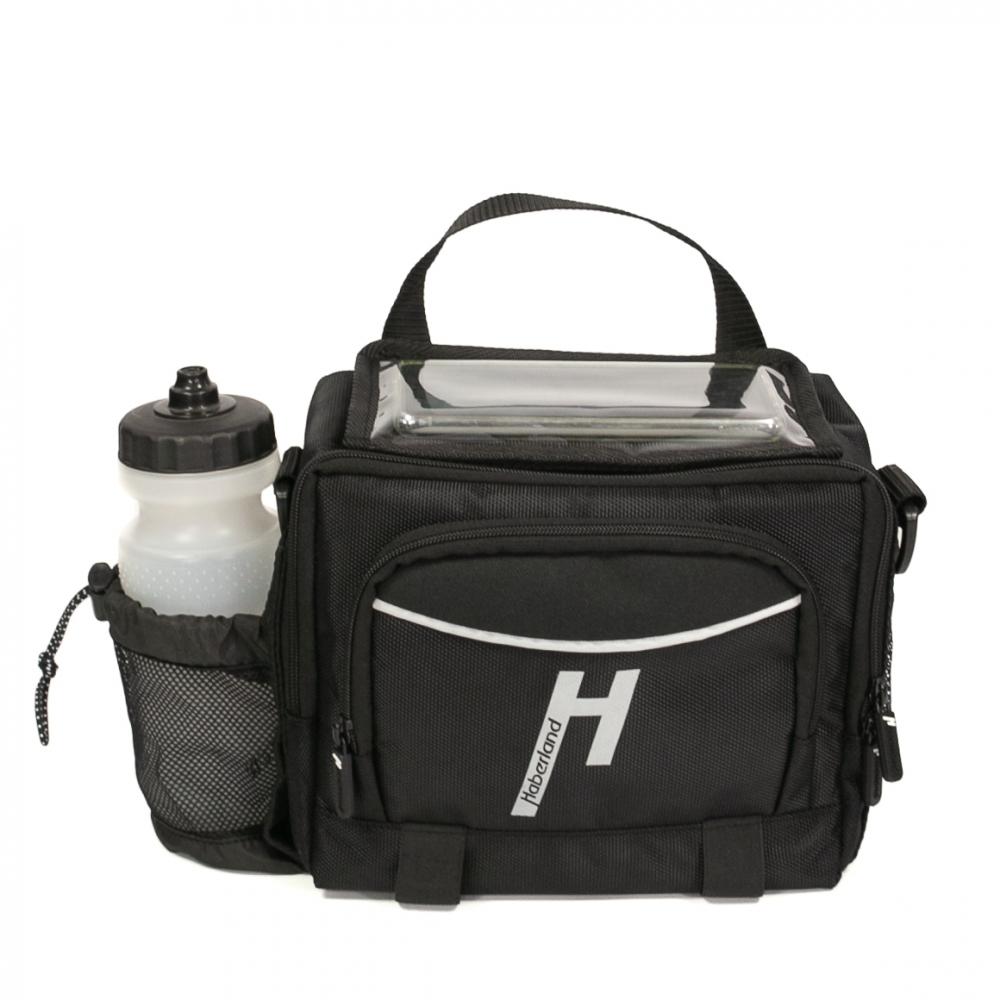 Haberland Lenkertasche 6l Bottle schwarz - praktische E-Bike-Lenkerlösung mit KLICKfix
