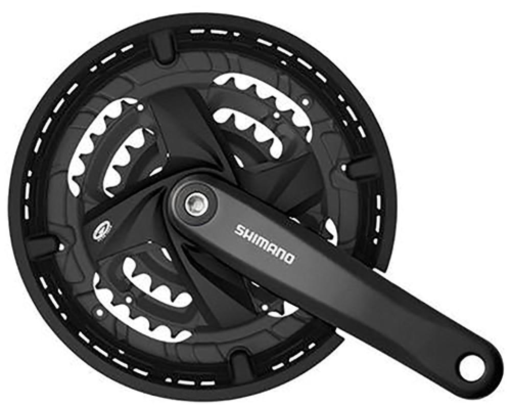 Shimano FC-MT210 Kurbelgarnitur 3x9 175 mm (44-32-22) black - effizienter MTB-Antrieb
