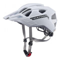 CRATONI AllRide MTB-Fahrradhelm - UNI 53-59 cm, White Matt, Inmold, 15 Ventilationsöffnungen, RLS 360°, Air Channel, Visier, Reflektoren, CE EN 1078