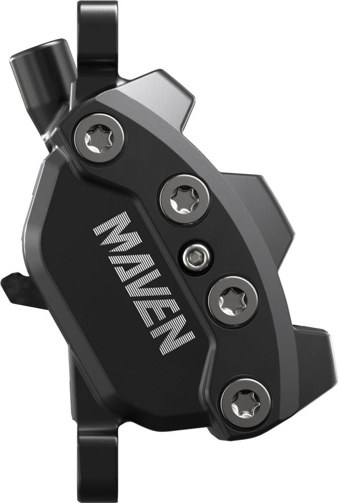 Schwarze SRAM Maven Fahrrad-Scheibenbremse für vorne, Extreme-Duty-Bremskraft und maximale Kontrolle.