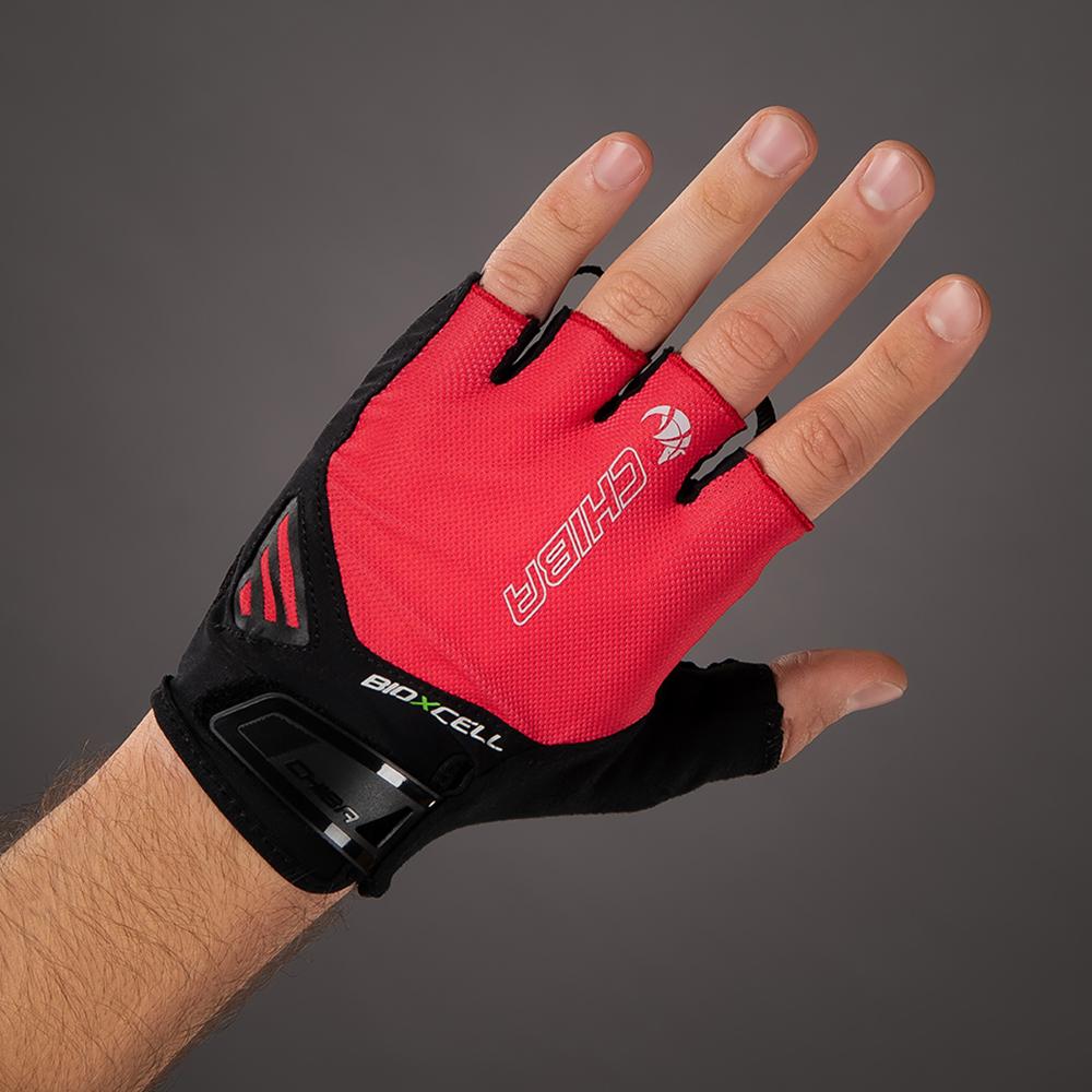 CHIBA BioXCell Air - Radhandschuhe rot XL mit Gelpolsterung und Belüftung