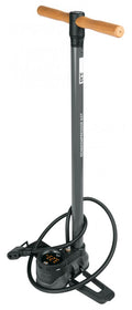SKS Rennkompressor NXT DIGI Standpumpe schwarz, digitale Druckanzeige, bis 16 bar, Multi Valve MV EASY für AV, SV, DV, robuster Stahlzylinder, Holzgriff