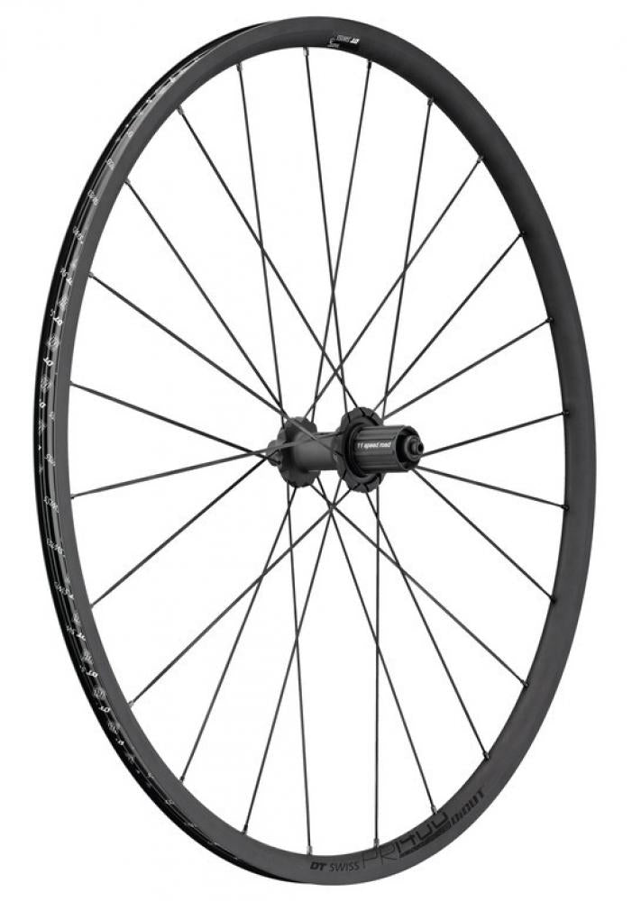 DT Swiss Laufrad PR 1400 Dicut OXiC 622x18 mm schwarz - leichtes Rennrad-Laufrad mit Top-Bremsperformance