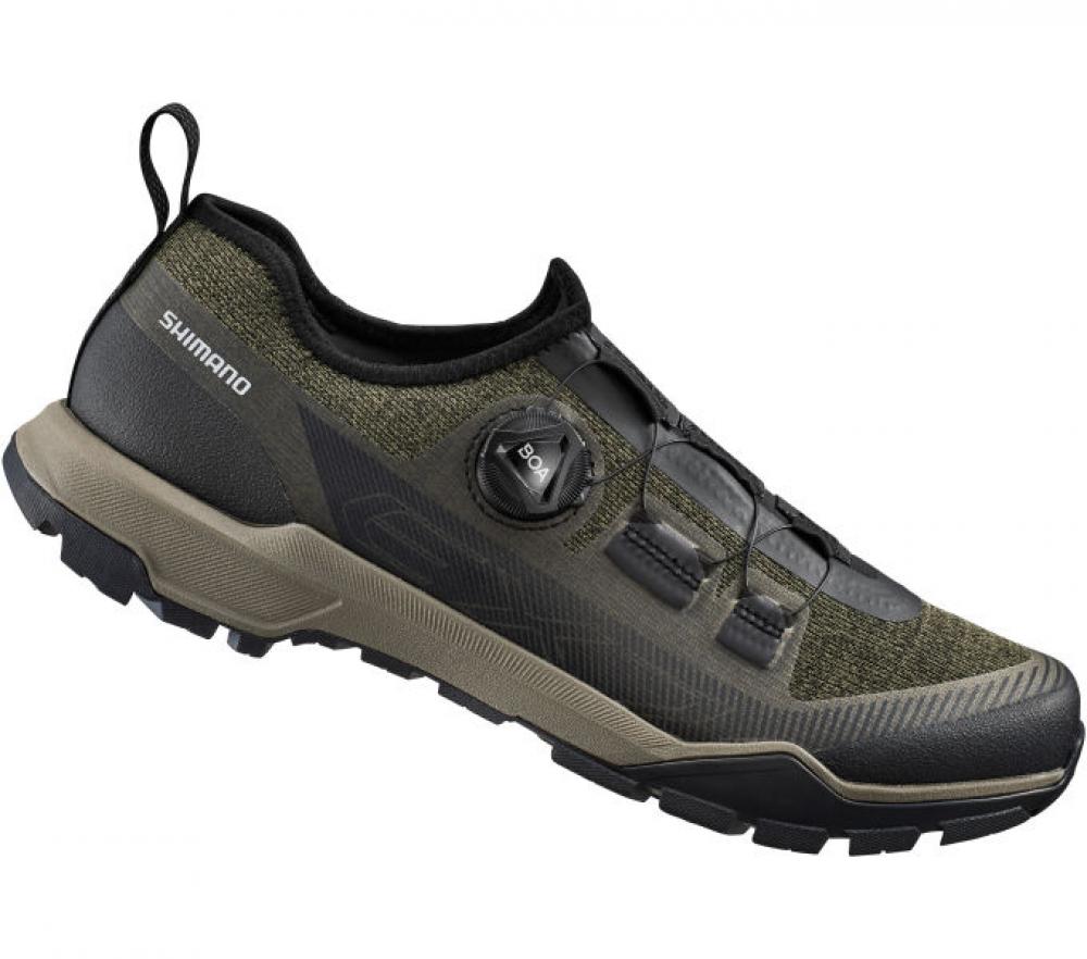SHIMANO Fahrradschuhe EX700 Herren/Damen Touring SPD, Größe 42, Grün