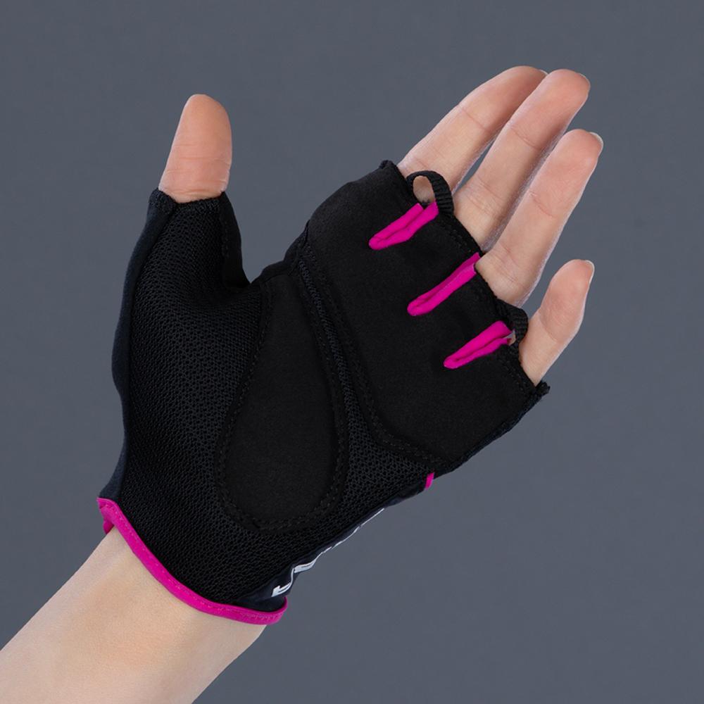 CHIBA Lady Gel - Radhandschuhe Damen S schwarz/pink mit Gelpolsterung
