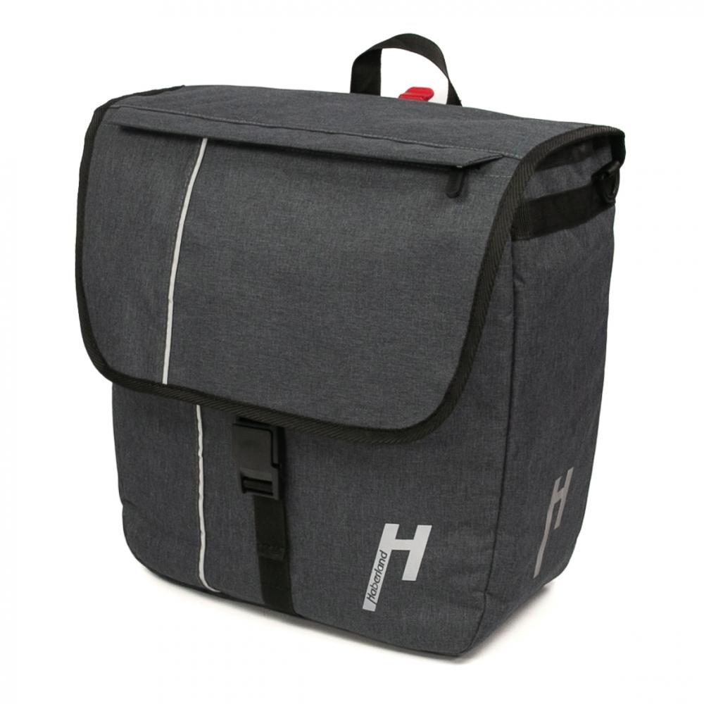Haberland Einzeltasche 18l Street Work anthrazit - praktische City- & Pendler-Gepäckträgertasche