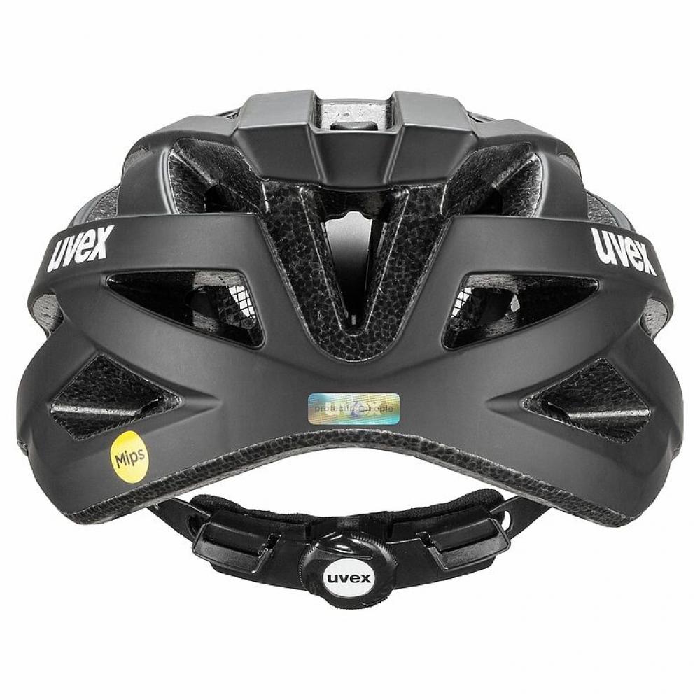 Uvex i-vo cc MIPS Fahrradhelm 56-60 cm all black matt, leichter Allround-Helm mit MIPS-Technologie, 24 Belüftungsöffnungen, 3D IAS 2.0 Anpassung, herausnehmbare Polster, optionales Plug-in LED