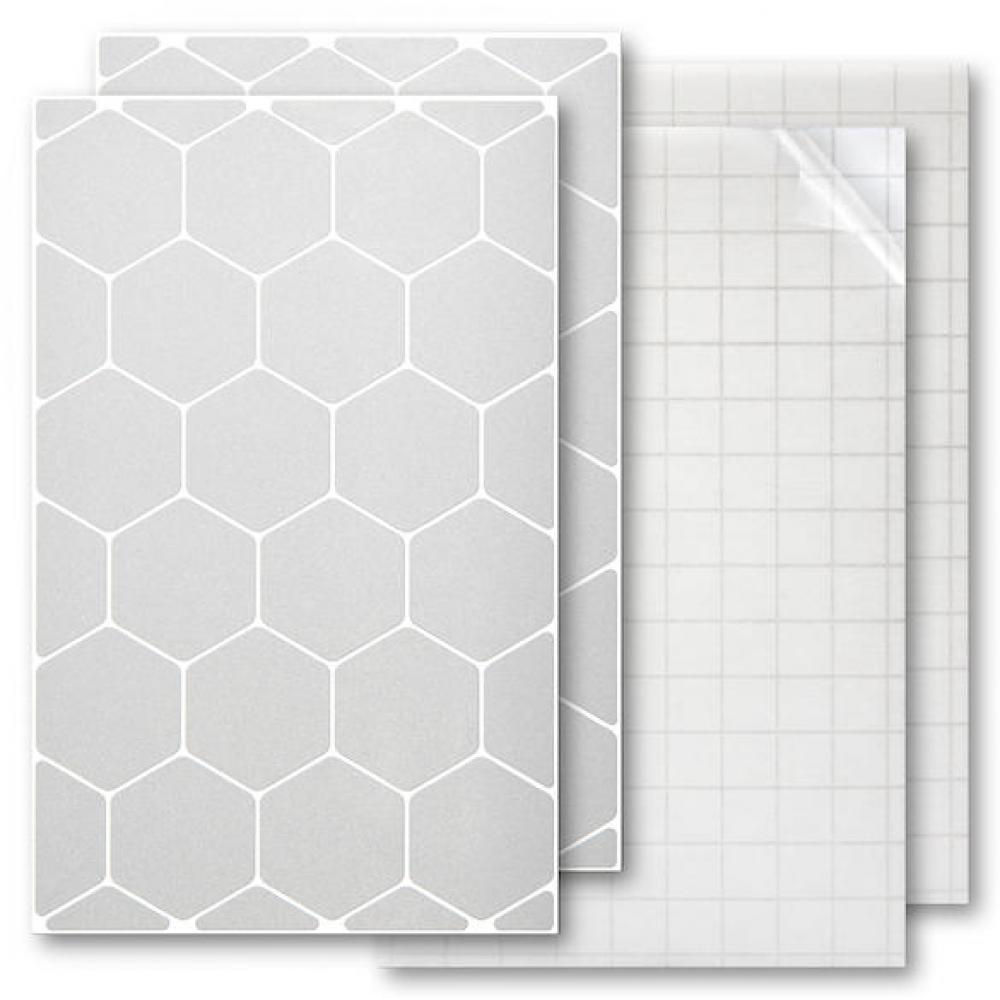 Luxshield Reflektor-Sticker Hexagon S Silber - mehr Sichtbarkeit in moderner Ausführung