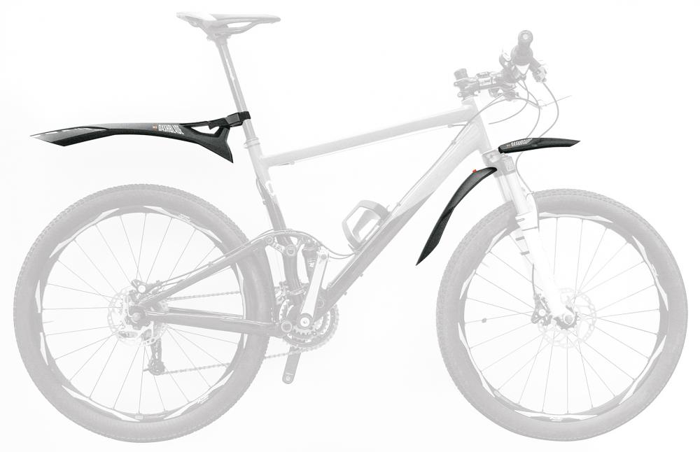 SKS VR-Steckblech Dashboard 26"-27.5" Fahrrad-Schutzblech für Vorderreifen, ideal für 26"-27.5" Laufräder, einfache Montage, robustes Design, spritzwassergeschützt