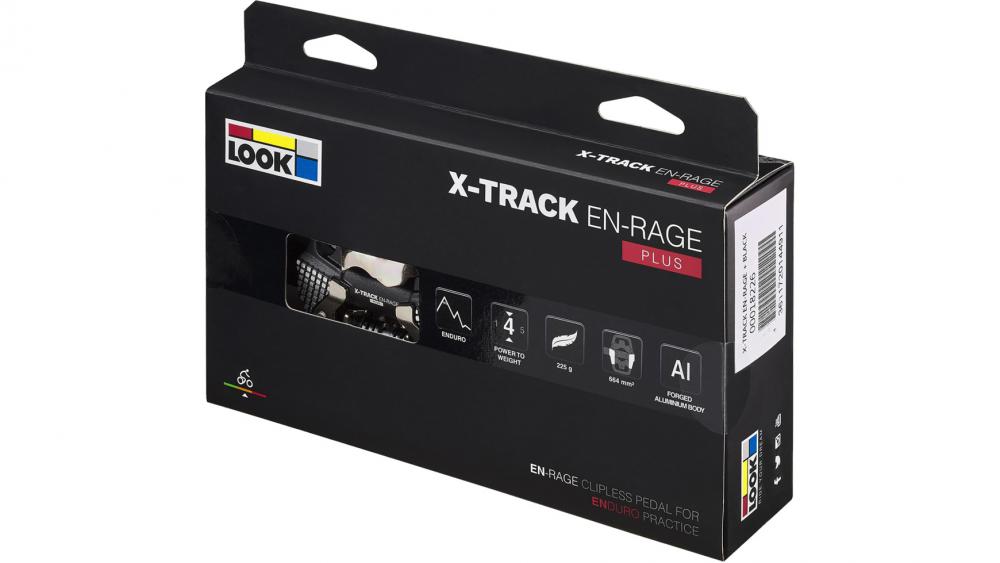 LOOK X-Track EN-Rage+ Trail-/Enduro Klickpedal schwarz - 67 mm Plattform, 664 cm², geschmiedetes Aluminium, SPD kompatibel