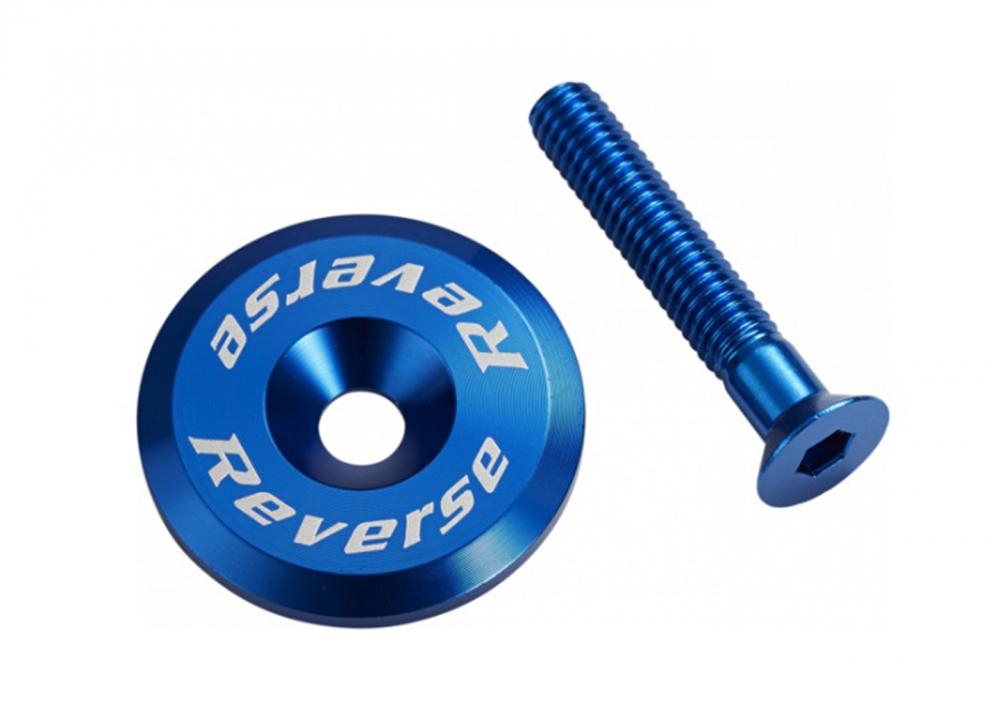 REVERSE, Steuersatz, Steuersatzkappe mit Schraube, nur 7g, Dark Blue