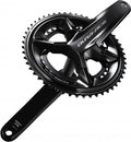 Schwarze SHIMANO DURA-ACE FC-R9200 Kurbelgarnitur 172.5mm mit 52-36 Zähnen.
