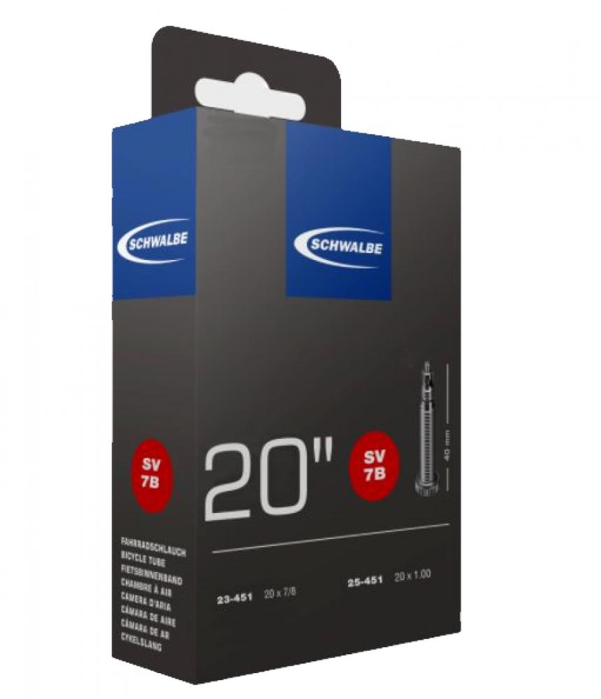 Schwalbe Fahrradschlauch SV7B 20" (23/25-451), SV 40mm.